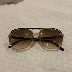 Ray-Ban Bill Havana Aviator Sunglasses Brown With Case